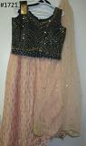 Partywear Pink Georgette Lehenga Choli Outfit for Women (M)